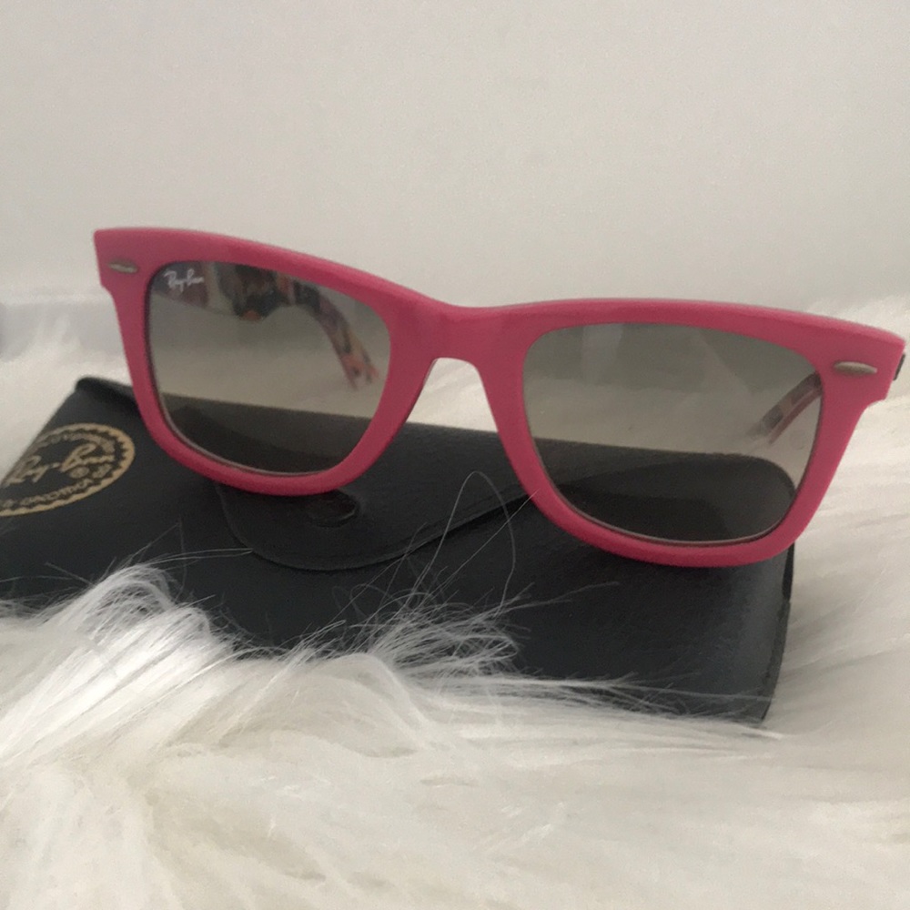 Pink Ray Ban sunglasses